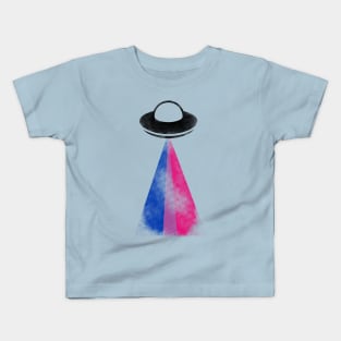 Gaylien Bisexual Pride UFO Kids T-Shirt